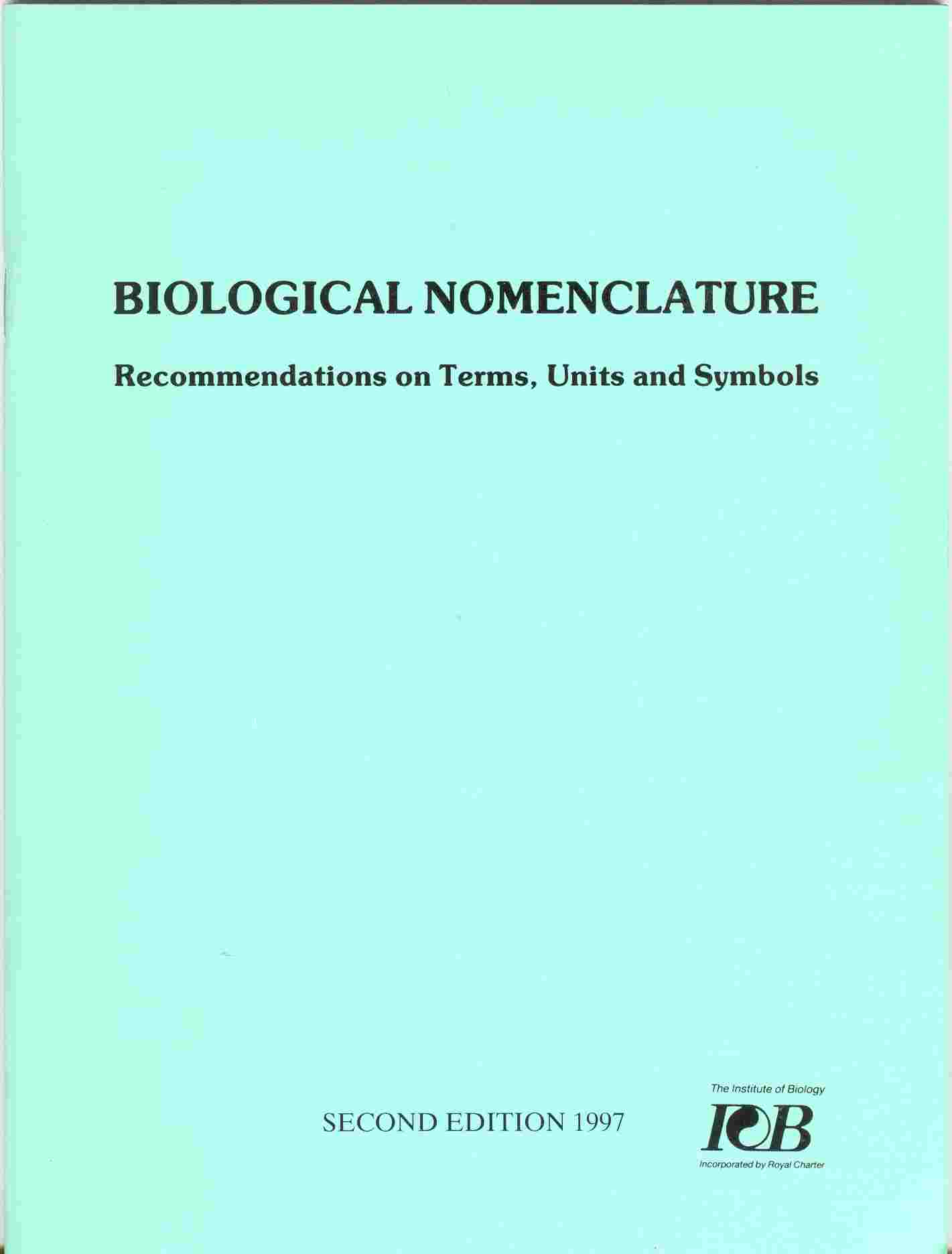 Biological nomenclature